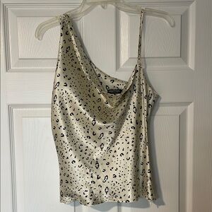 Nastygal Cream Leopard Print Women's Top